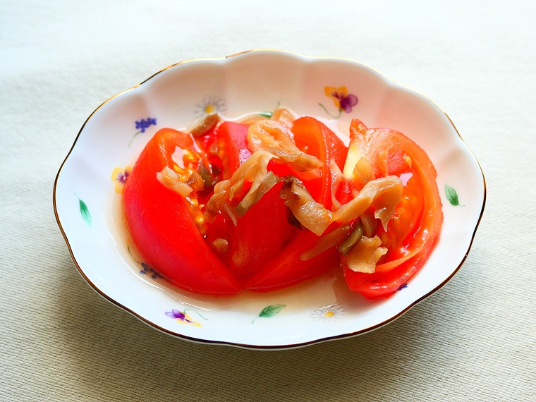 トマトとザーサイのナムルの写真