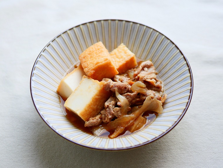 豚肉と厚揚げの肉豆腐の写真