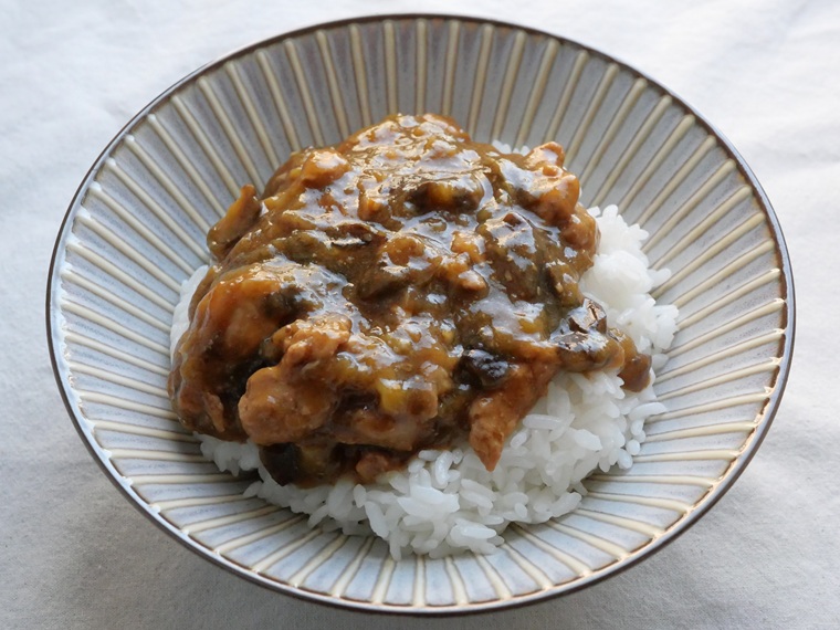 なすの中華丼（電気圧力鍋使用）