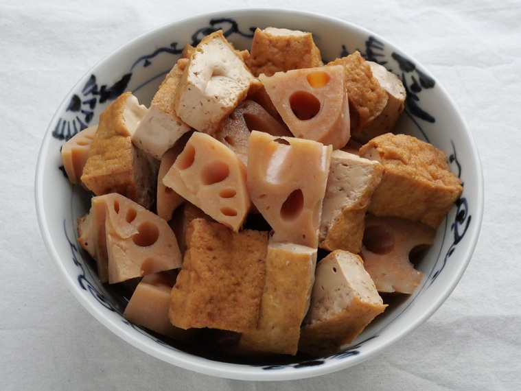 厚揚げとれんこんの煮物（電気圧力鍋使用）