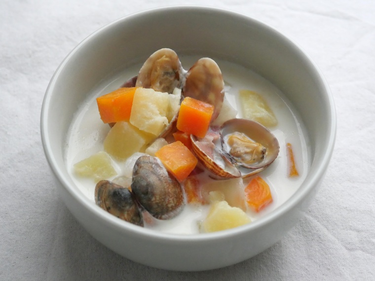 クラムチャウダー（電気圧力鍋使用）