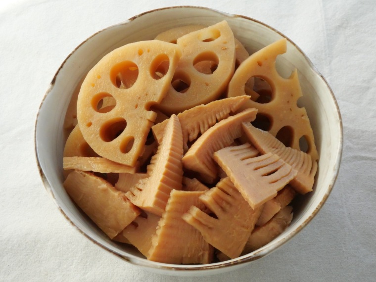 れんこんとたけのこの煮物（電気圧力鍋使用）