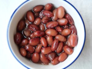 ほぼ煮崩れのない金時豆の甘煮